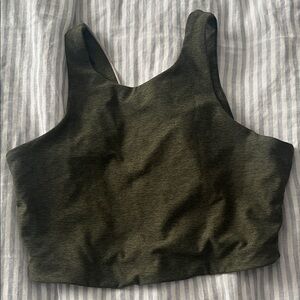 Outdoor Voices  Olive Green Sports Bra Top